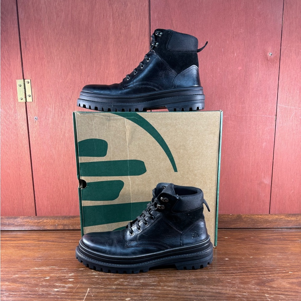 Kamik Men's Black Leather Rain & Snow Boots